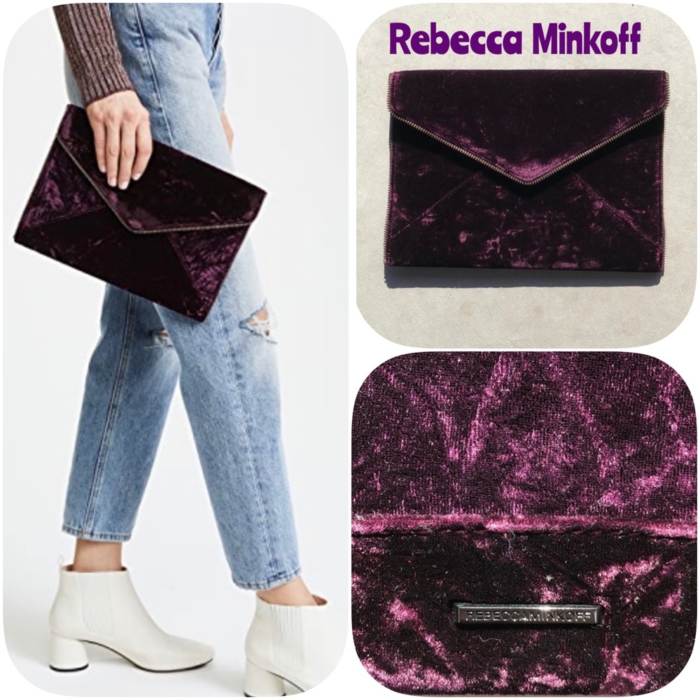 Rebecca Minkoff crushed velvet clutch